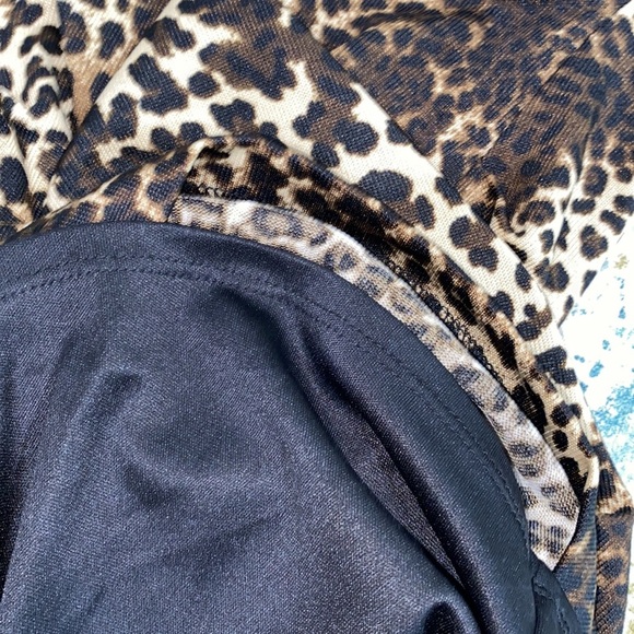 Carmen Marc Valvo leopard print bodycon dress size xsmall - Picture 8 of 9